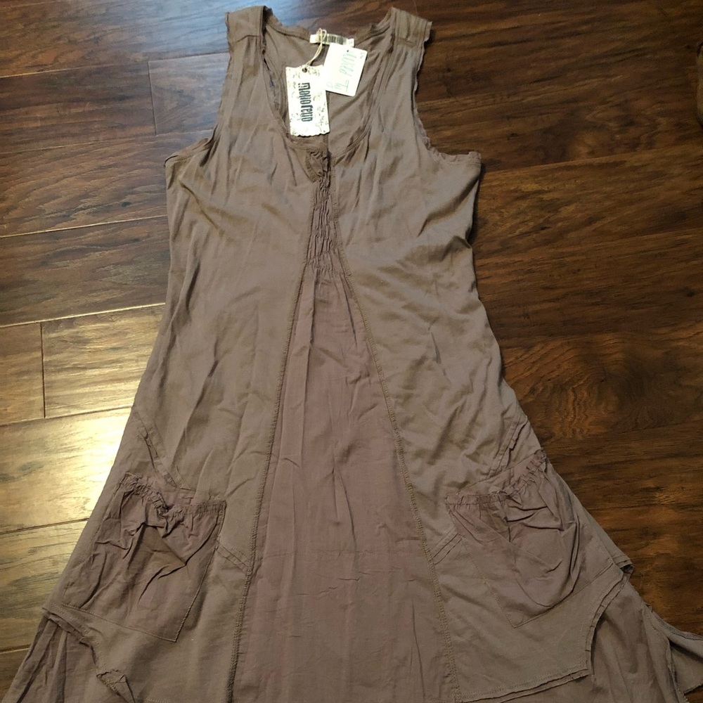 New with tags distressed tank dress